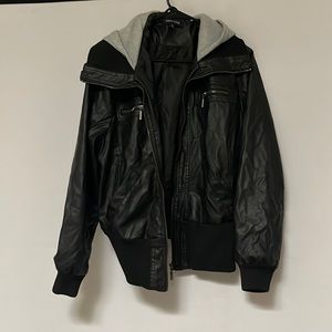 Faux leather jacket
